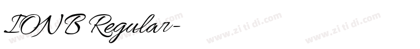IONB Regular字体转换